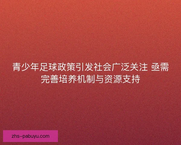 青少年足球政策引发社会广泛关注 亟需完善培养机制与资源支持